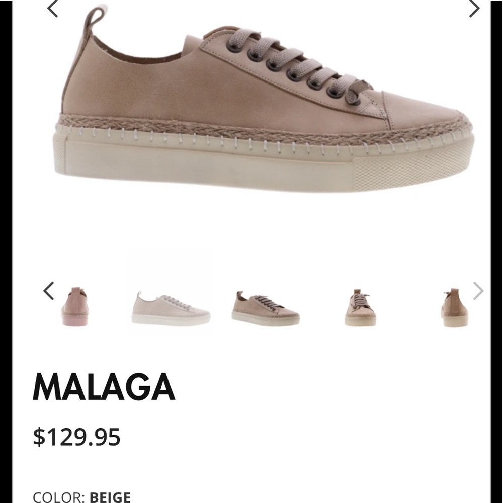 Apropo Malaga woman’s leather shoes beige size 40